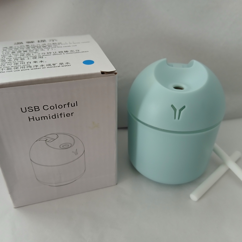 Mint Green Colorful Portable USB Humidifier Night Light